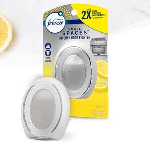 Fabreze Heavy Duty Fresh Lemon Small Spaces Odor Fighter New